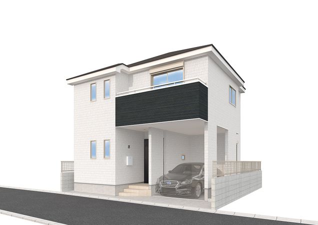 幸区南加瀬5丁目 新築戸建 外観パース図