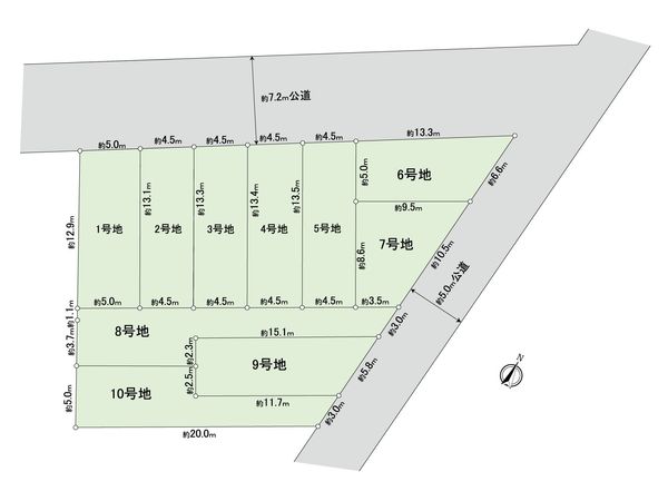 幸区戸手4丁目(新築戸建2号棟) 間取図(平面図) 幸区戸手4丁目(新築戸建2号棟) 間取図(平面図)