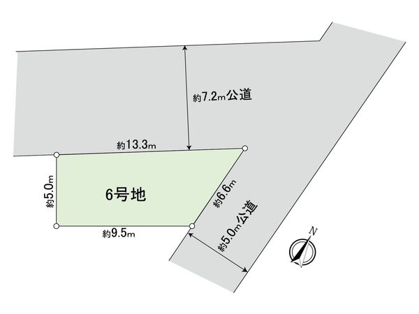 幸区戸手4丁目(新築戸建6号棟) 間取図(平面図) 幸区戸手4丁目(新築戸建6号棟) 間取図(平面図)