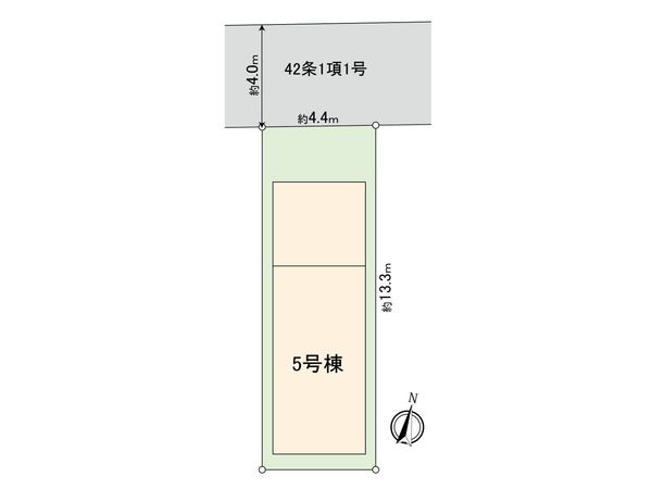 川崎区中瀬2丁目 新築戸建5号棟 全体区画図 川崎区中瀬2丁目 新築戸建5号棟 全体区画図