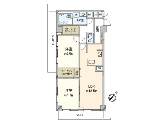 ニックハイム八丁畷 間取図(平面図) ニックハイム八丁畷 間取図(平面図)