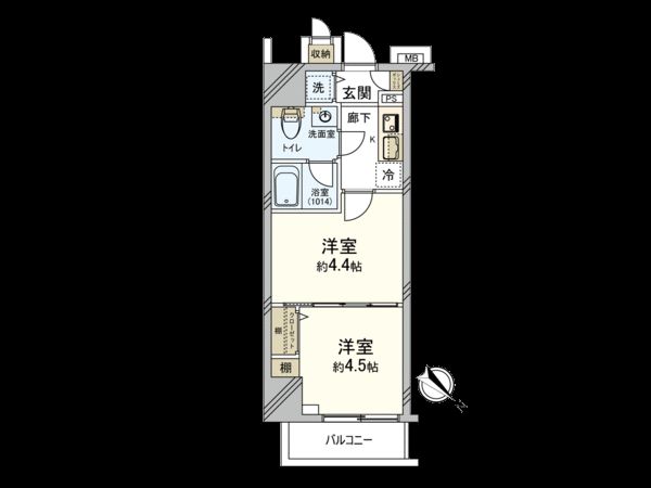 ラフィスタ川崎Ⅵ 間取図(平面図)