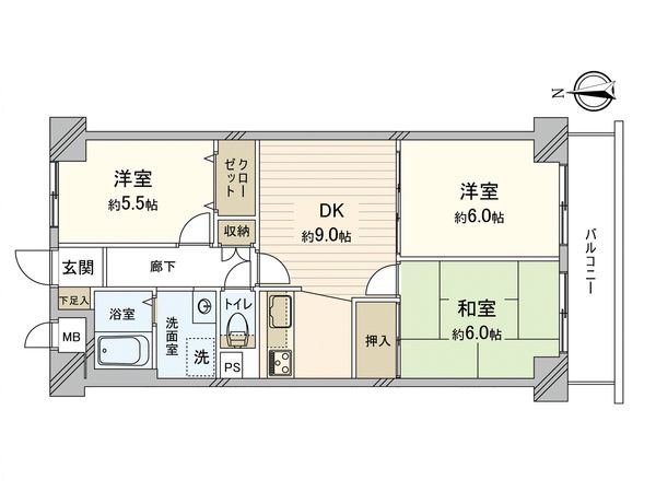 エンゼルハイム藤崎第2 間取図(平面図) エンゼルハイム藤崎第2 間取図(平面図)