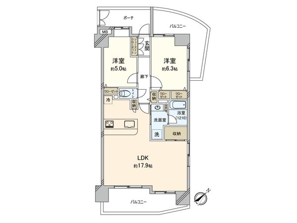 クレストフォルム横浜グランステージ 間取図(平面図) クレストフォルム横浜グランステージ 間取図(平面図)