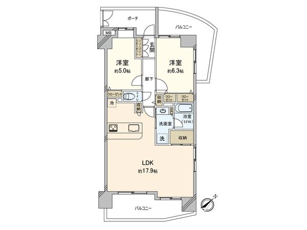 クレストフォルム横浜グランステージ 間取図(平面図) クレストフォルム横浜グランステージ 間取図(平面図)