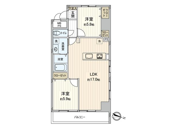 ダイアパレス浅田 間取図(平面図)