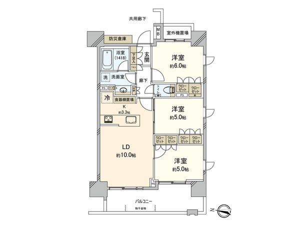 オープンレジデンシア川崎 間取図(平面図)