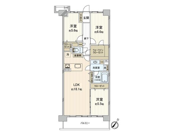 グランシティユーロレジデンス川崎 間取図(平面図)