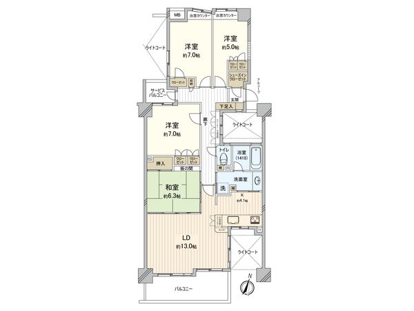 ジェイパーク川崎 間取図(平面図)