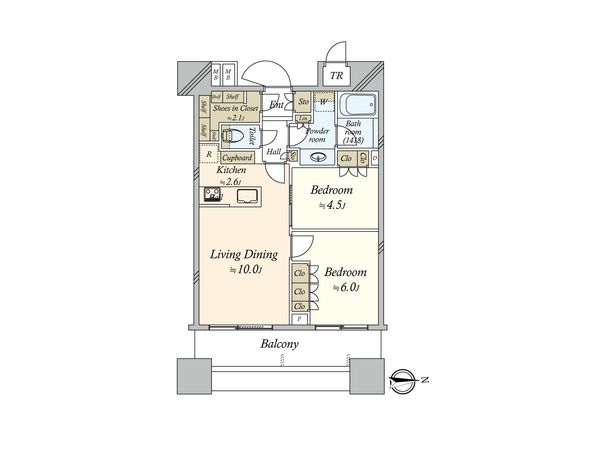 パークシティ大崎 ザタワー 間取図(平面図)
