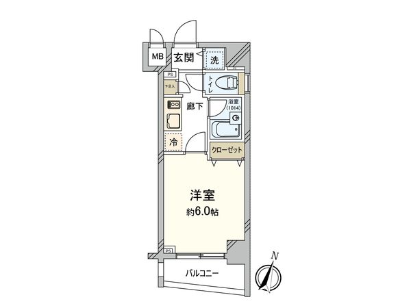 メビウス渋谷幡ヶ谷 間取図(平面図)