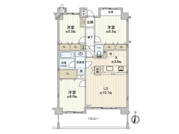 フローレンスパレス川崎大師 間取図(平面図) 間取図(平面図)