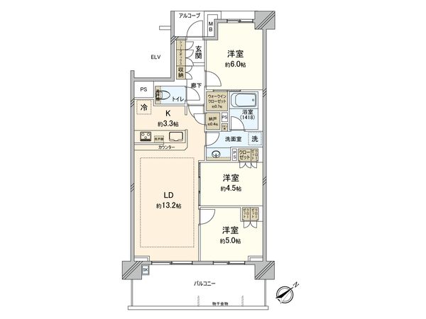 ザ・パークハウス横浜新子安ガーデン 間取図(平面図) ザ・パークハウス横浜新子安ガーデン 間取図(平面図)