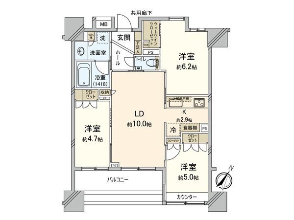 エクセレントシティ川崎 間取図(平面図) エクセレントシティ川崎 間取図(平面図)