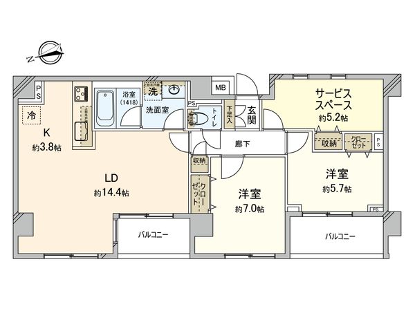 オープンヴィラ川崎 間取図(平面図) オープンヴィラ川崎 間取図(平面図)