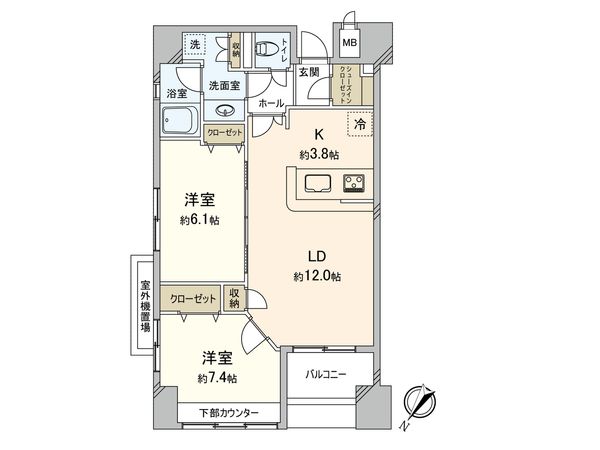 ルシオン多摩川 間取図(平面図) 間取図(平面図)