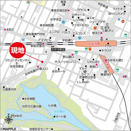 ゼクシア吉祥寺御殿山 地図 ゼクシア吉祥寺御殿山 地図