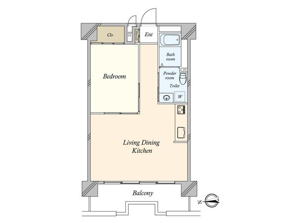 マリンシティダイヤモンドパレス 間取図(平面図)