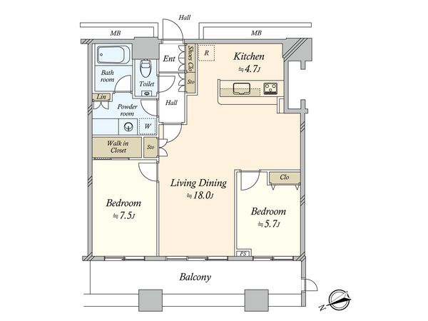 芝浦アイランドケープタワー 間取図(平面図) 芝浦アイランドケープタワー 間取図(平面図)