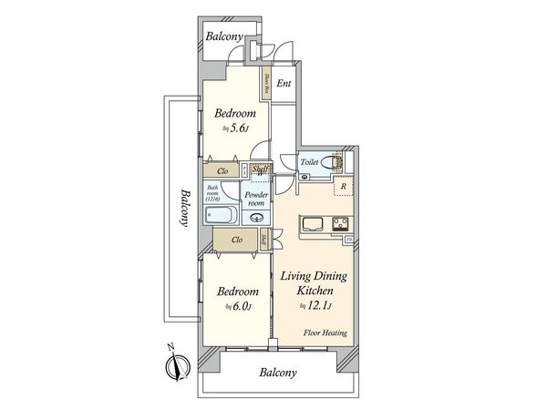 クレストフォルム田町ベイフロントスクエア 間取図(平面図) 間取図(平面図)