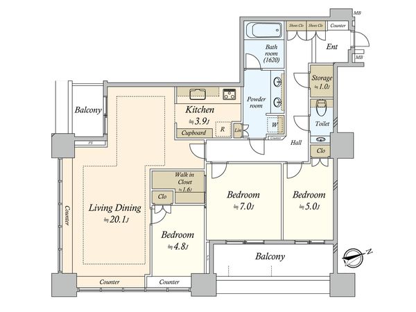 芝浦アイランドグローヴタワー 間取図(平面図) 芝浦アイランドグローヴタワー 間取図(平面図)