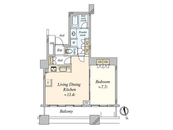 芝浦アイランドグローヴタワー 間取図(平面図)
