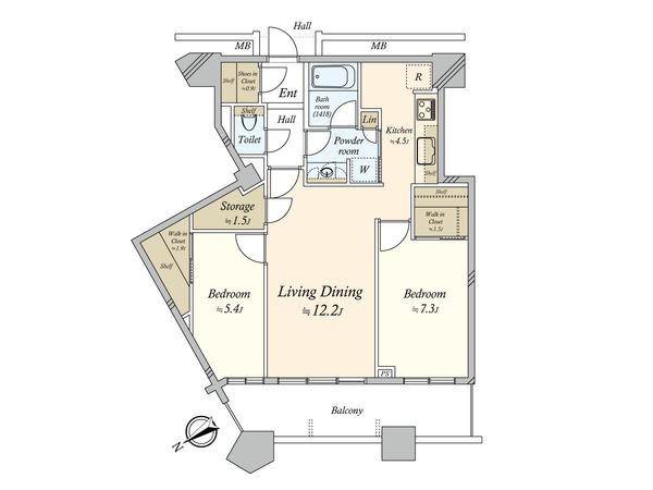 芝浦アイランドケープタワー 間取図(平面図) 芝浦アイランドケープタワー 間取図(平面図)