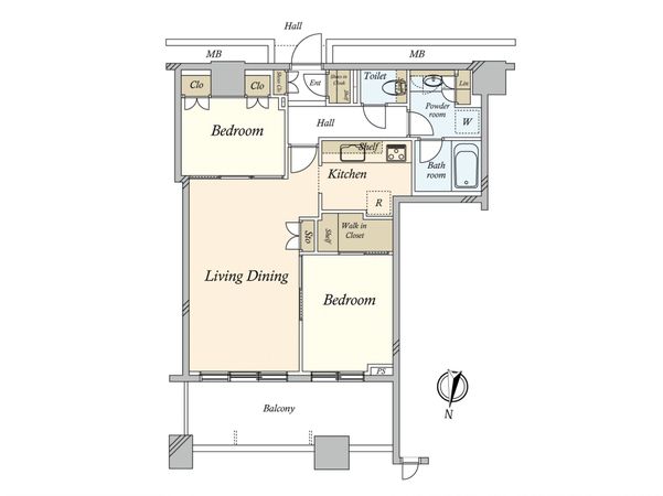 芝浦アイランドケープタワー 間取図(平面図)