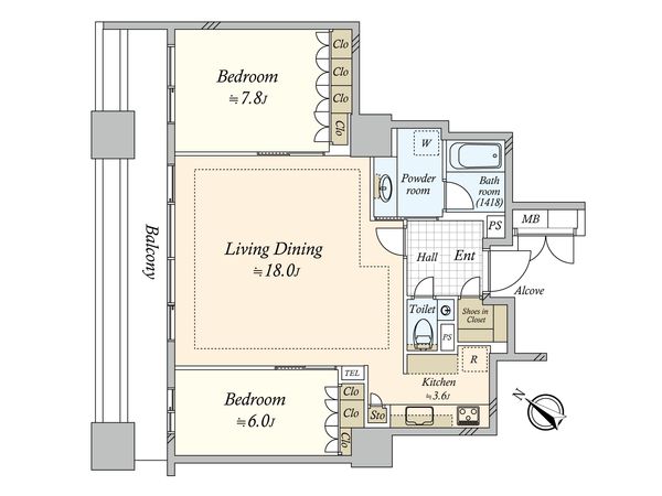 ガレリアグランデ 間取図(平面図)