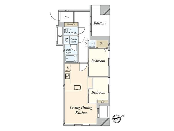 スカイグランデ汐留 間取図(平面図)