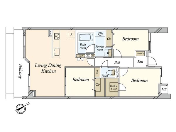 エンゼルハイム下丸子第3 間取図(平面図)