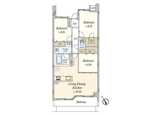 エンゼルハイム下丸子第3 間取図(平面図) エンゼルハイム下丸子第3 間取図(平面図)