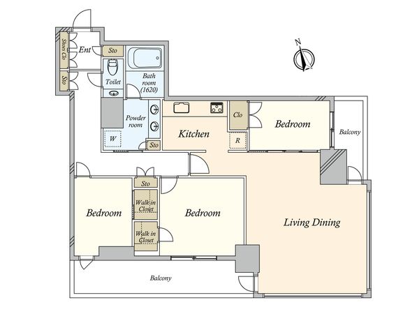 パークタワー芝浦ベイワードオーシャンウイング 間取図(平面図) パークタワー芝浦ベイワードオーシャンウイング 間取図(平面図)