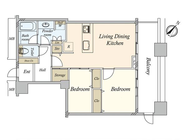 芝浦アイランドケープタワー 間取図(平面図) 間取図(平面図)