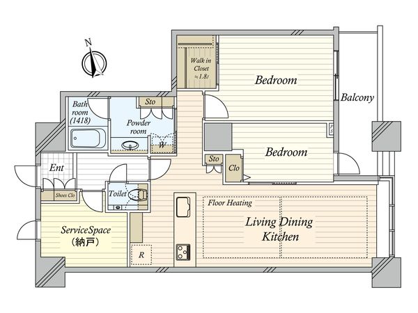 芝浦アイランドグローヴタワー 間取図(平面図)
