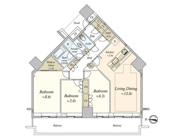シティタワー品川 間取図(平面図) シティタワー品川 間取図(平面図)