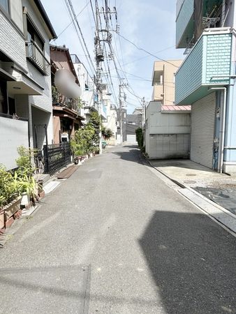 荒川区東尾久4丁目 土地 前面道路含む外観 荒川区東尾久4丁目 土地 前面道路含む外観