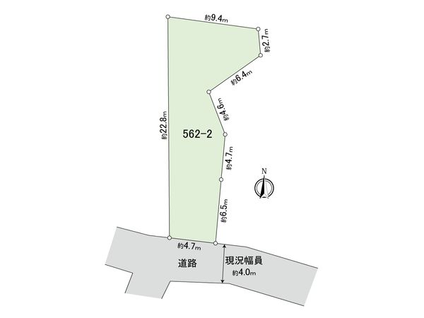 荒川区東尾久2丁目 土地 区画図