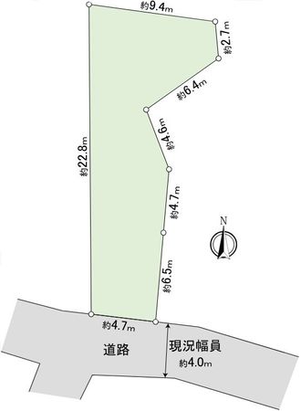 荒川区東尾久2丁目 土地 区画図 荒川区東尾久2丁目 土地 区画図