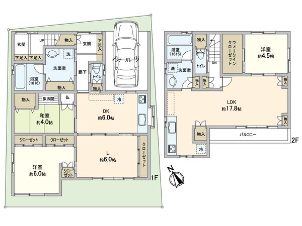 東尾久2丁目 戸建 間取図(平面図)