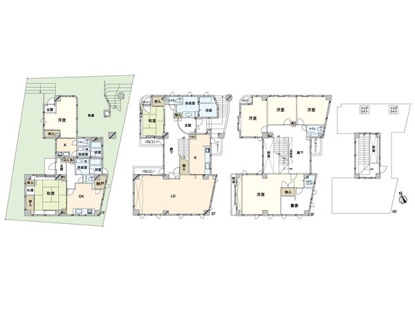 北区上中里2丁目 賃貸併用住宅 間取図(平面図) 北区上中里2丁目 賃貸併用住宅 間取図(平面図)