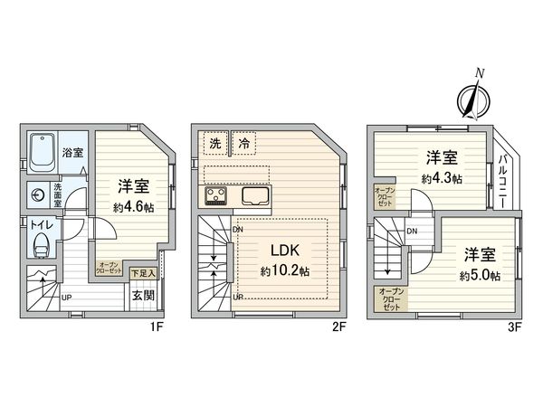 荒川区東日暮里6丁目 新築戸建 室内 室内