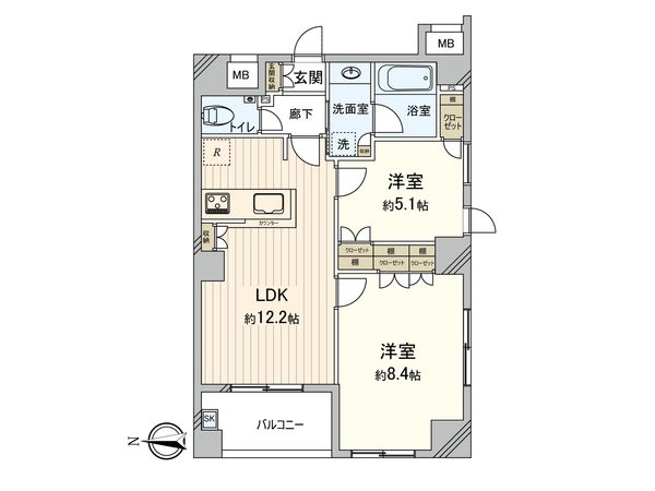 グリーンパーク東日暮里 間取図(平面図) グリーンパーク東日暮里 間取図(平面図)