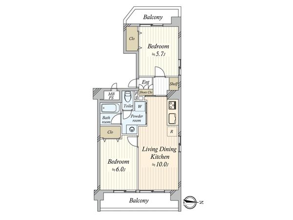 トーア東尾久マンション 間取図(平面図) トーア東尾久マンション 間取図(平面図)
