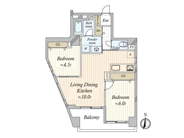 ラ・グラース日暮里 間取図(平面図) ラ・グラース日暮里 間取図(平面図)