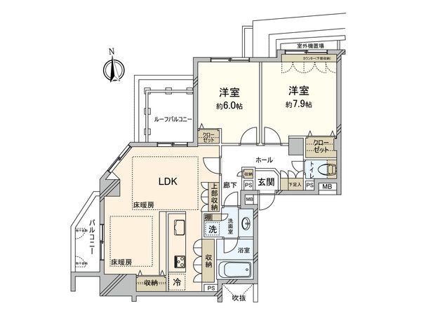 ユニーブル田端 間取図(平面図) ユニーブル田端 間取図(平面図)