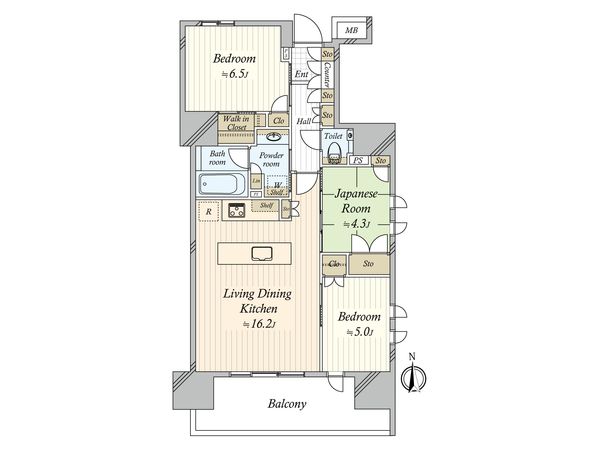 アトラス日暮里グレイスコート 間取図(平面図)