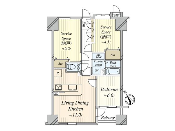 セレナハイム荒川公園 間取図(平面図) セレナハイム荒川公園 間取図(平面図)