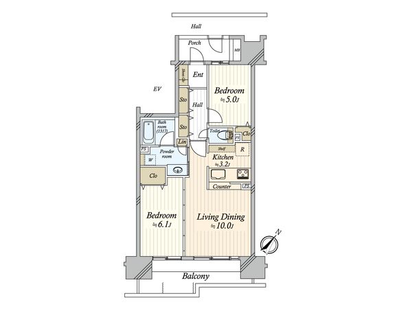 コスモ日暮里シティフォルム 間取図(平面図) コスモ日暮里シティフォルム 間取図(平面図)