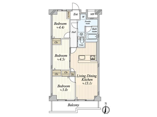 尾久橋スカイハイツ 間取図(平面図) 間取図(平面図)
